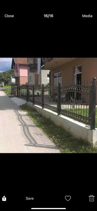 Ковано желязо алуминиеви парапети