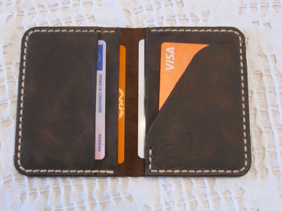 Portcard piele handmade