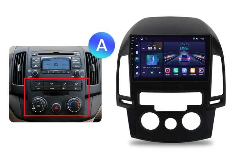 Мултимедия за Hyundai I30 навигация 2006-2011 Android i30 2DIN плеър