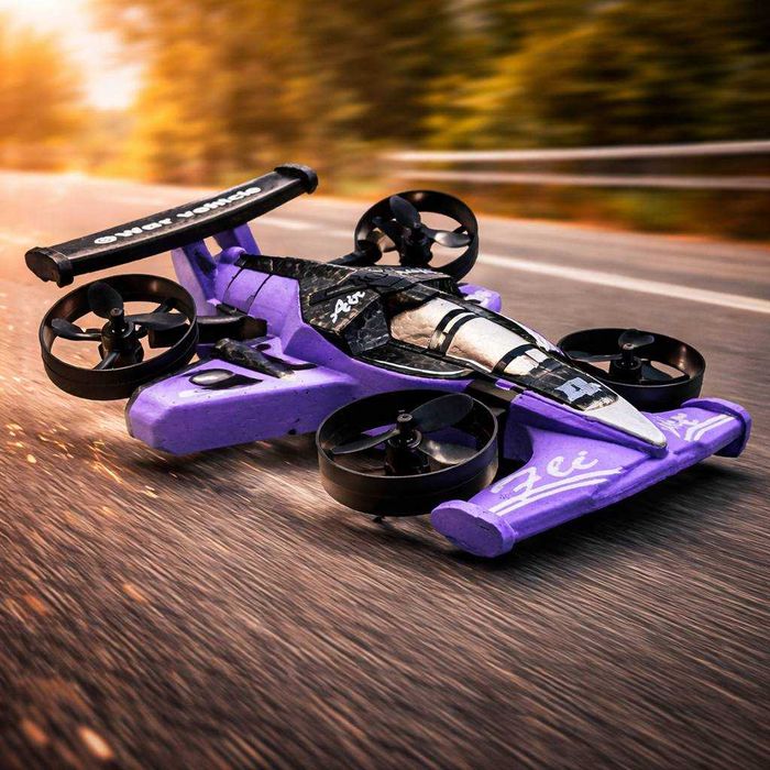 Дрон квадрокоптер машинка 2 в 1