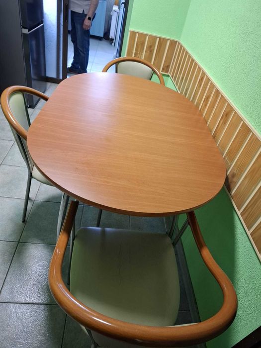 Masă dining cu 6 scaune