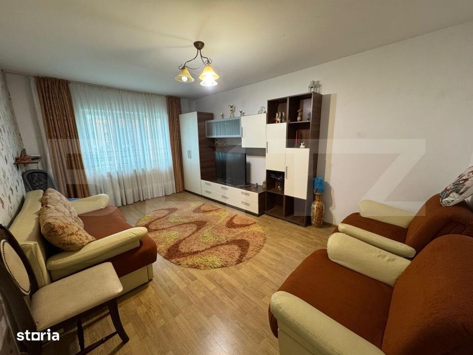Apartament de inchiriat 2 camere, 50 mp, decomandat, centrala proprie,