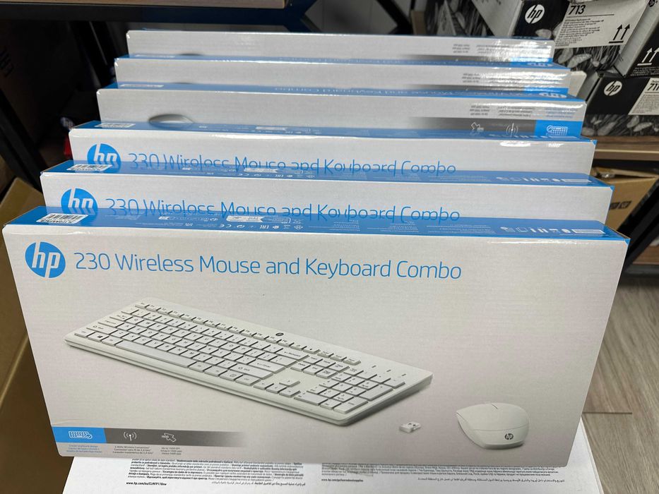 Беспроводные мышь и клавиатура HP 230 (комплект) (18H24AA)