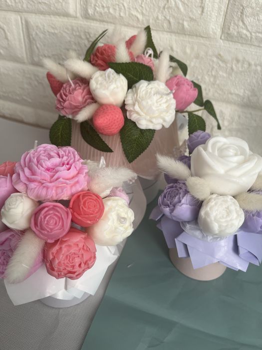 Букет из мыла ручной работы