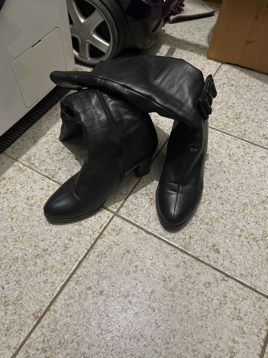 Кожанные сапоги Италия