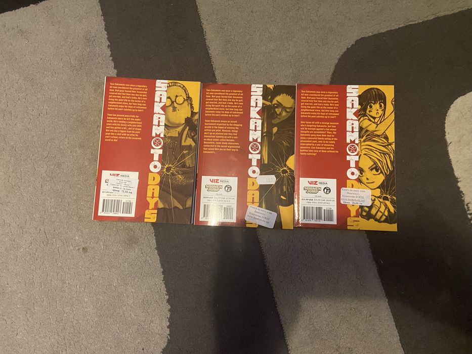 manga sakamoto days vol(1,2,3) goodbye eri , the witcher ronin