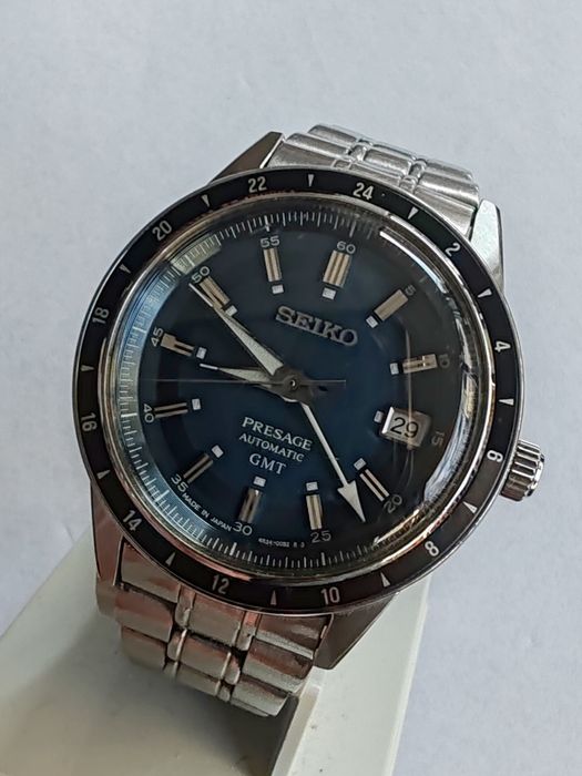Ceas Seiko Presage Automatic GMT, Green 41 mm