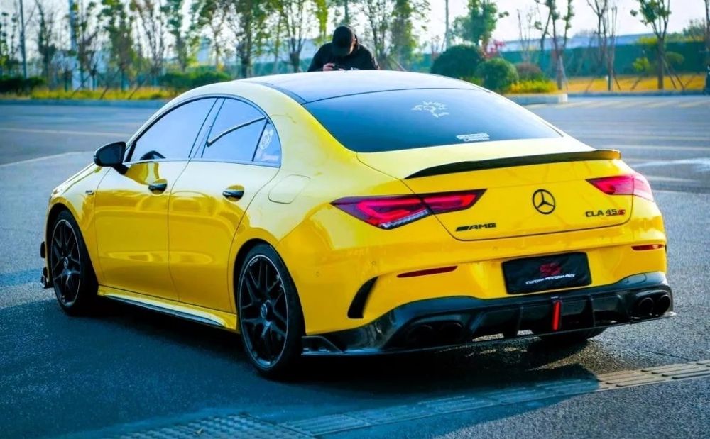 Eleron Lip Spoiler Portbagaj Mercedes CLA W118 2018+  Negru Lucios