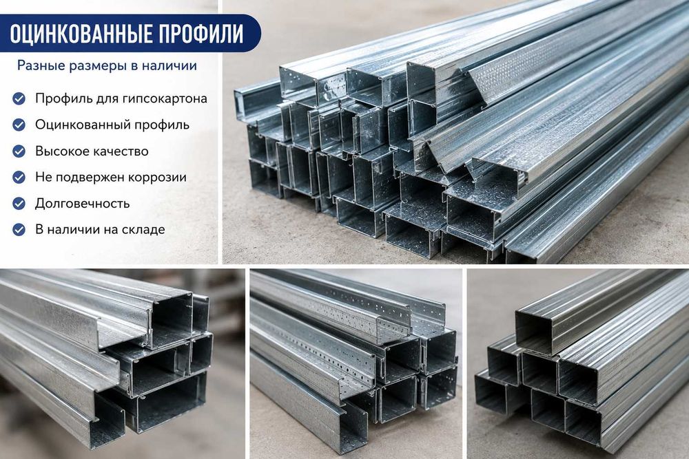 Оцинкованные профиля
