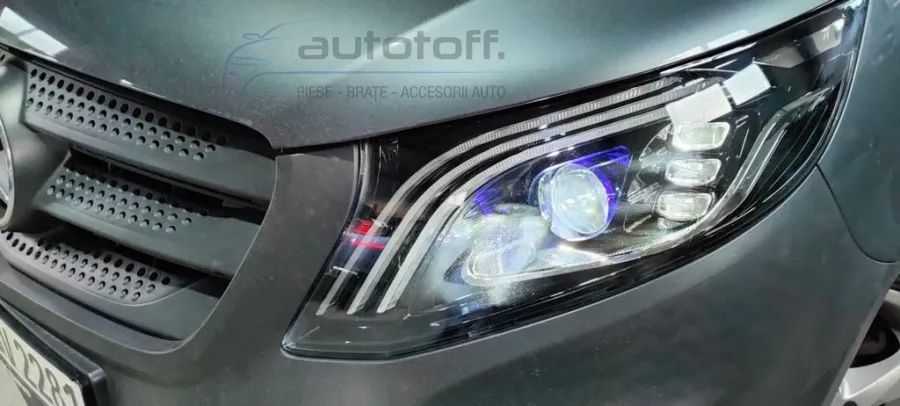 Faruri Full LED ILS compatibil cu Mercedes Vito W447 V-Class W447 (2016-2020) Negru