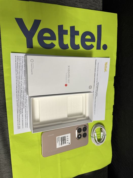 КАТО НОВ 512GB Xiaomi 15T Yettel Гаранция 2028г. Rose Gold