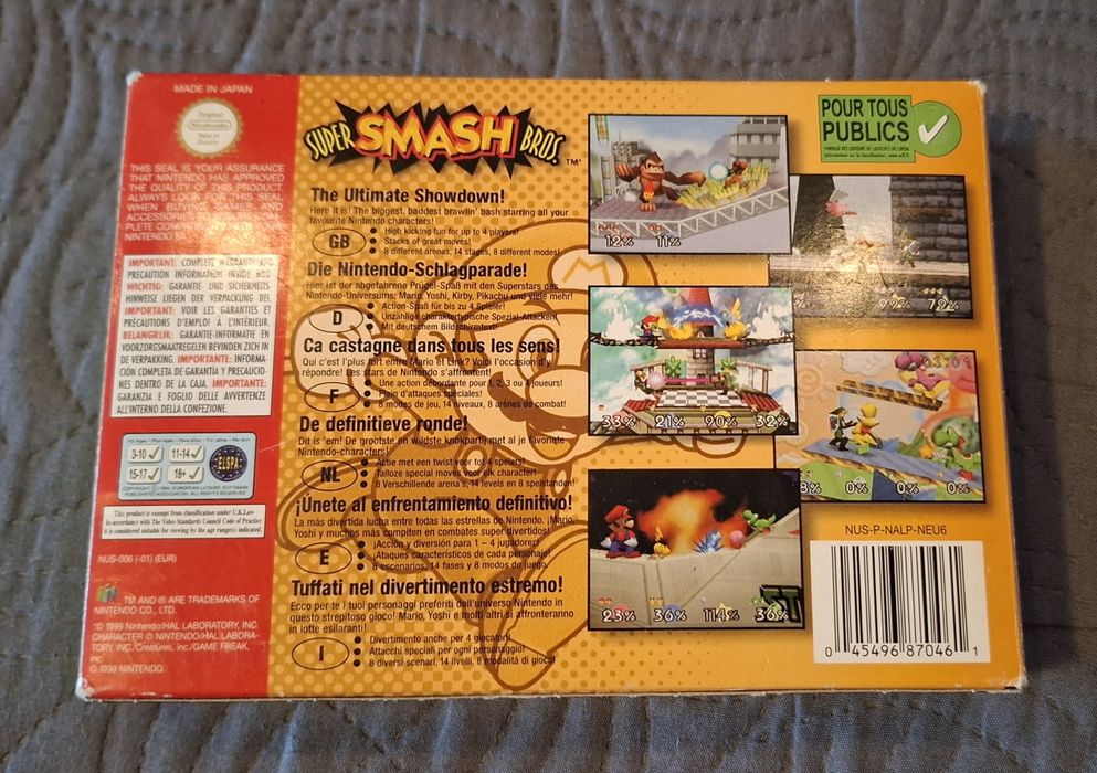 Joc Nintendo 64 Super Smash Bros.