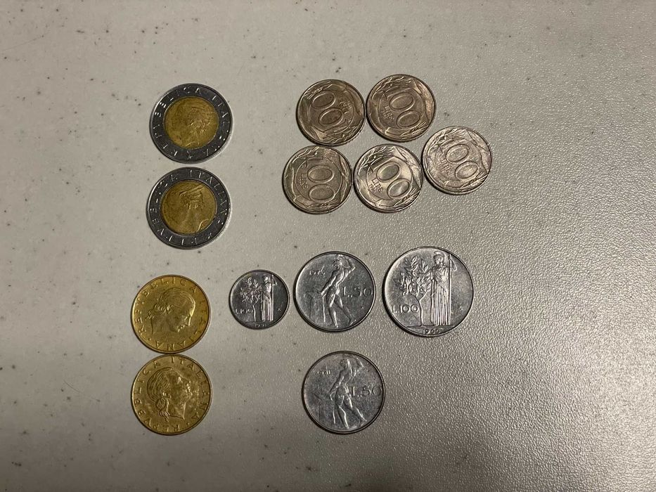 Стари монети от Словения, Гърция, Италия, Холандия, Франция, Югославия
