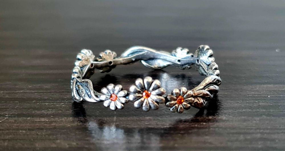 Inel argint model cu margarete