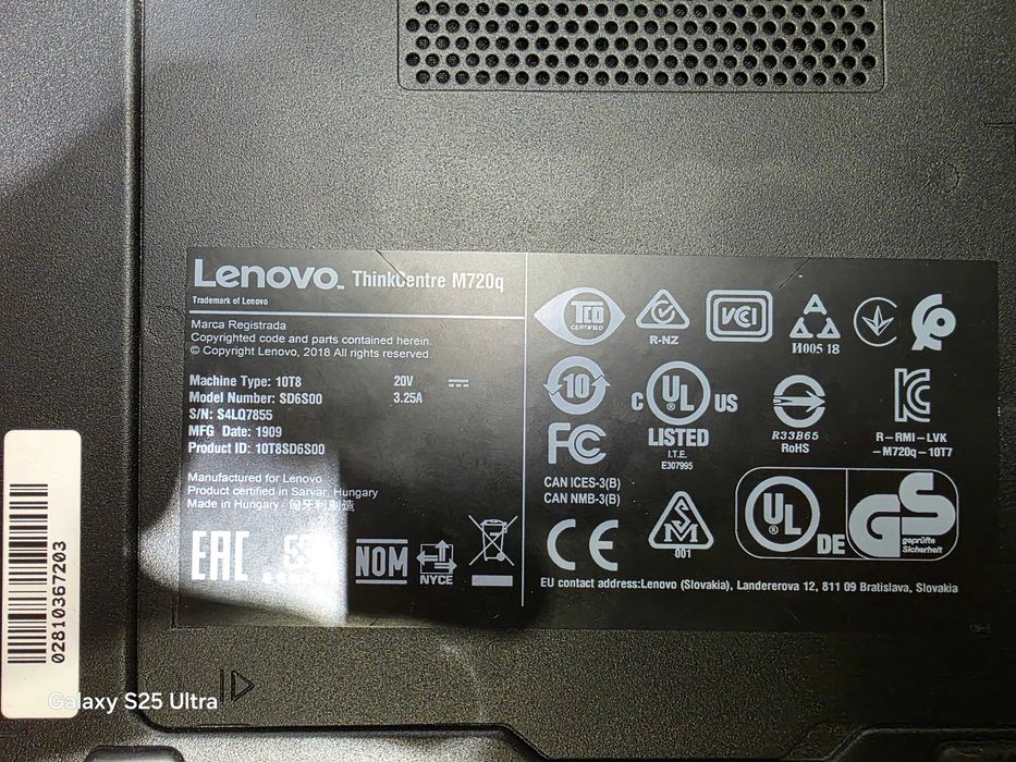 Мини Компютър Lenovo Thinkcentre M720Q Tiny