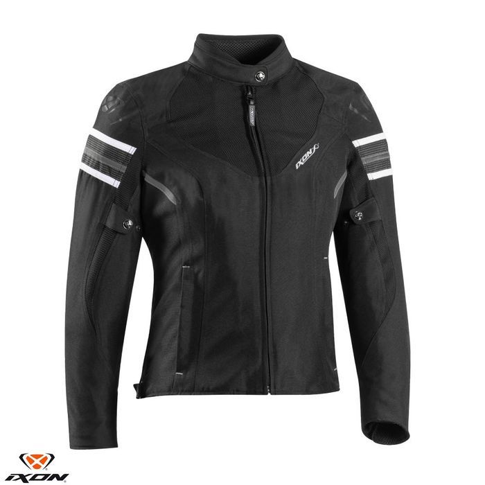 Geaca dama Racing/Roadster Ixon Ilana Evo LS negru/alb