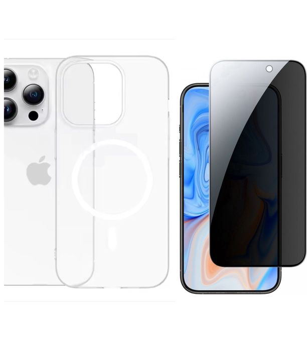 Husa Hard Super Slim + Folie Sticla - Iphone 13/14/15/16/PRO/MAX/PLUS