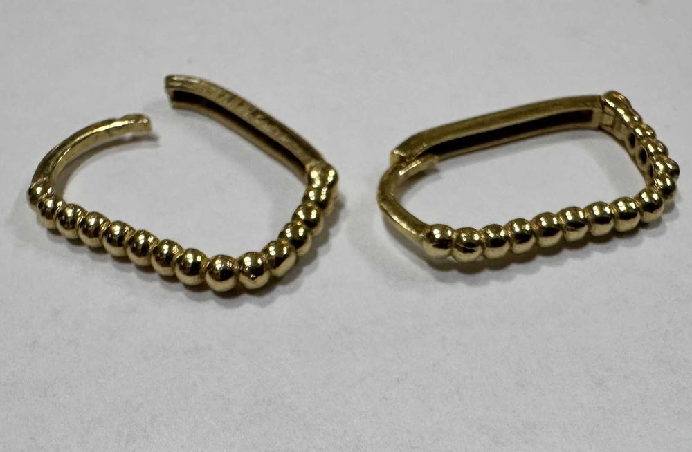 Златни обеци 14K  585 /2.16 гр