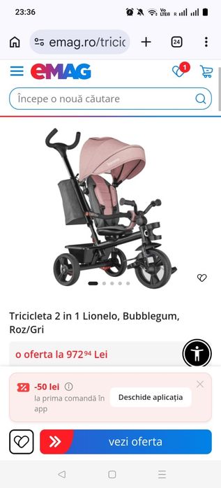 Tricicleta copii(2in1)