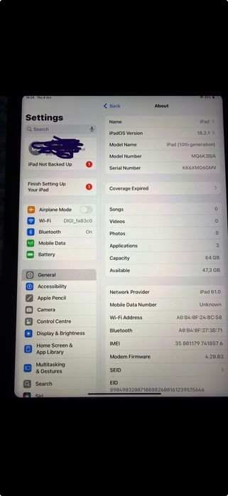 Ipad 10th generation 64gb  wi-fi