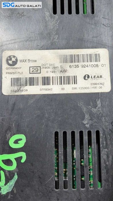 Unitate Modul Calculator Control Lumini FRM3 BMW Seria 3 E90 2004 - 2011 Cod 9241008-01 9241008 5324848G9 [L7611]