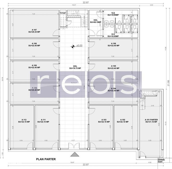 Spatiu Comercial | 760 Mp | P+1 | 24 Incaperi | 380 Mp Pe Etaj