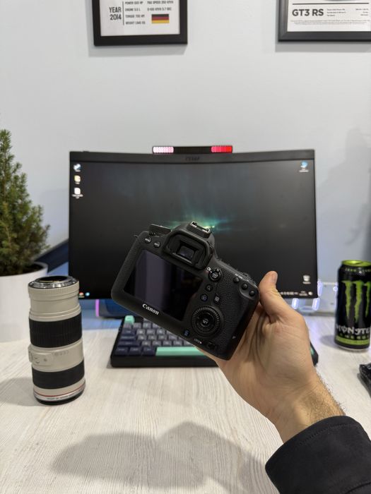 Canon 6 D Ideal pachti yengi + Obyektiv canon 70-200 Usm