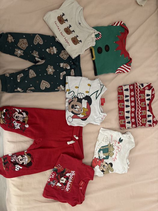 Lot hainute de Craciun marimea 74 pentru copii