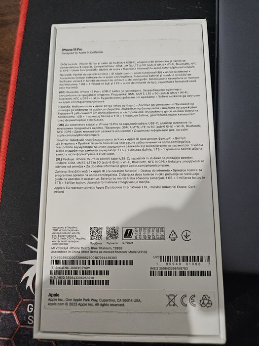 Iphone 15 pro 128 gb