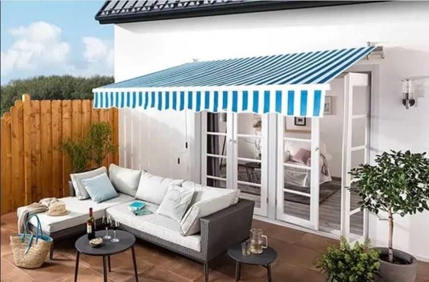 Copertina Marchiza Pergola cu lumini senzor vant Telecomana Germania