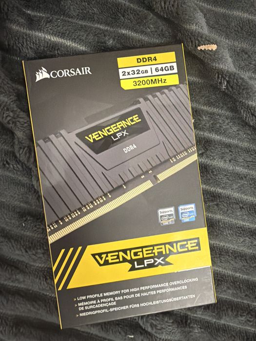 Ddr4 corsair vengeance lpx 64gb 3200mhz nou sigilat 2x32gb