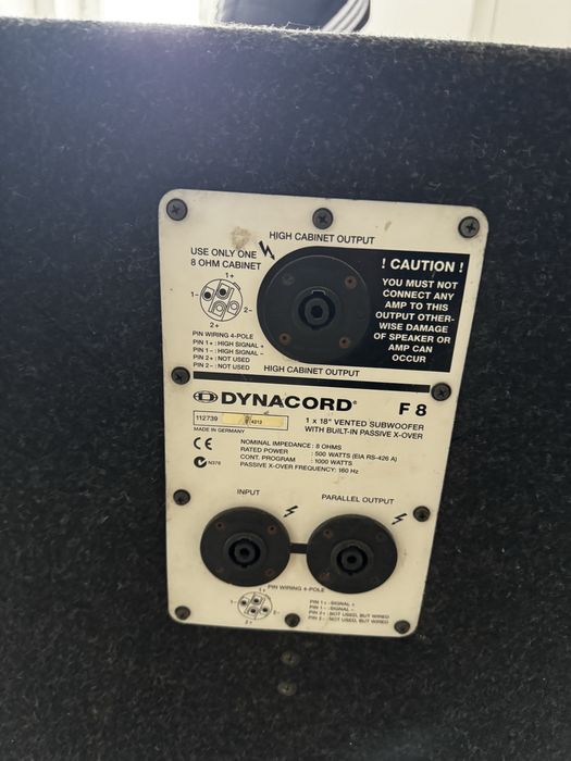 Vand Dynacord F8 ORIGINAL  xa2