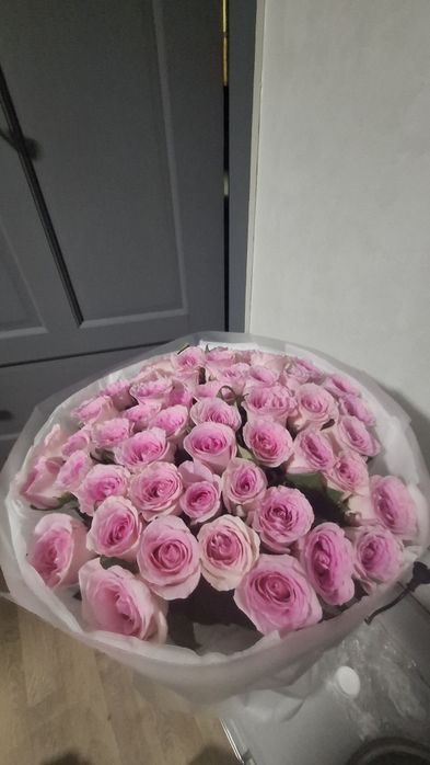 Цветы 51 роза 12 к
