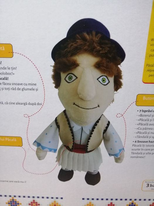 Papusa interactiva vorbitoare traditionala Pacala