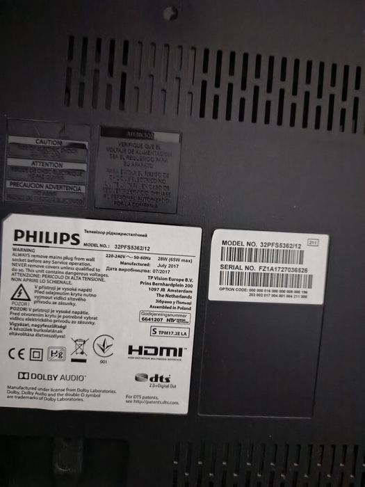 Tv philips defect