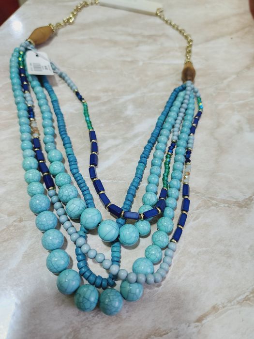 Бусы голубые из Дубая