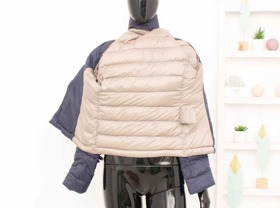 WOOLRICH оригинално дамско яке пухено синьо пълнеж пух и пера L