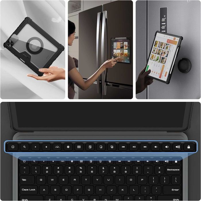 Nillkin за iPad Air 13 инча калъф с клавиатура(M2, 2024),iPad Pro 12.9