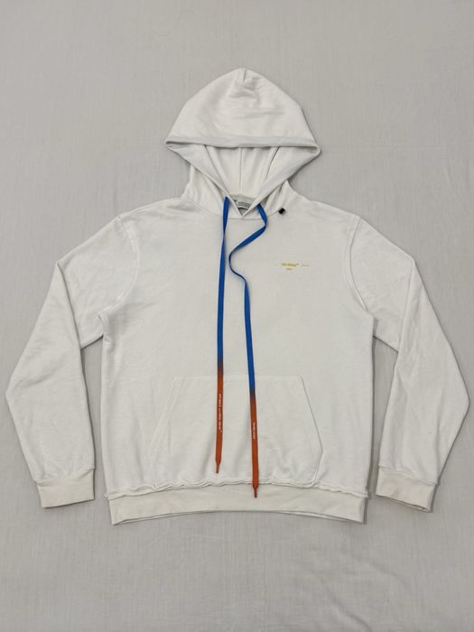 Hanorac OFF WHITE (L-XL barbat) Virgil Alboh Acrylic Arrows hoodie