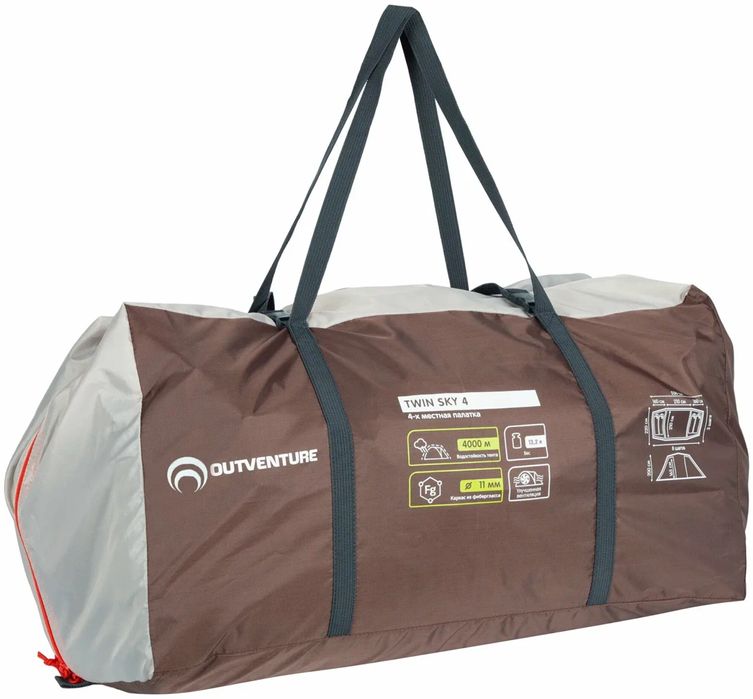 Палатка Outventure Twin Sky 4