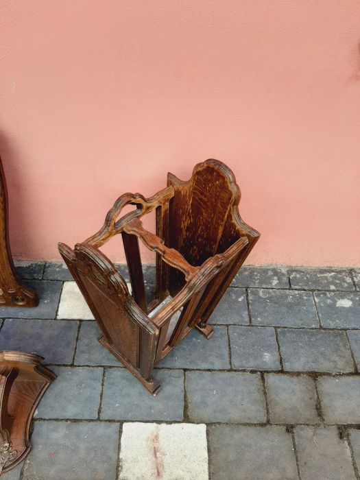 set lemn , lampadar , oglinda,cuier , suport