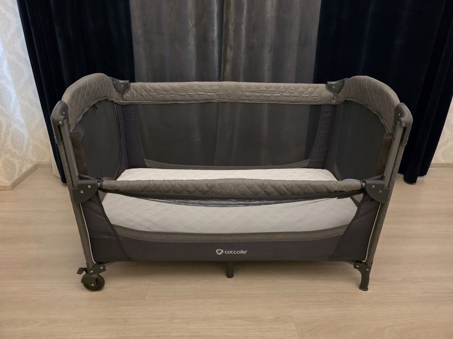 Patut pliabil multifunctional Coccolle Insieme Co Sleeper + saltea cocos My Kids