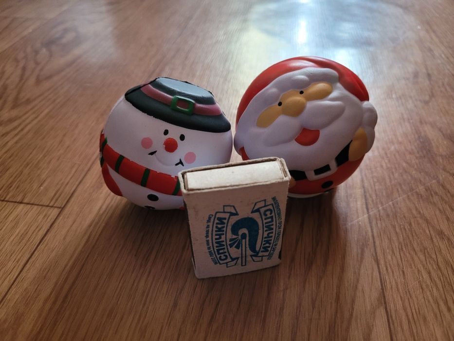 Мячики Дед Мороз и Снеговик