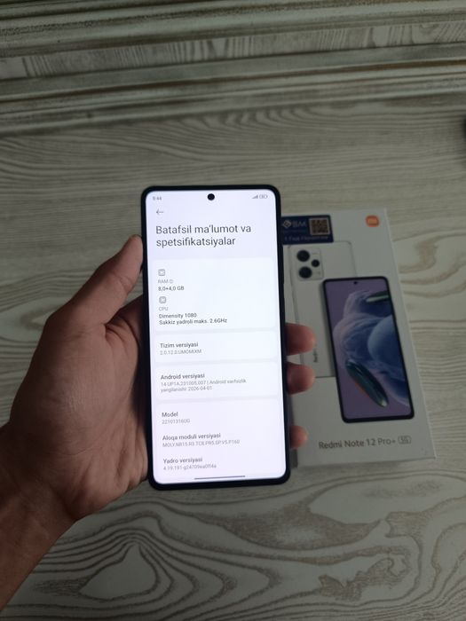 Redmi note 12 pro plus 5G