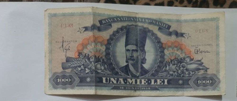 Moneda argint Mihai l 1942 și Bacnota 1000 lei