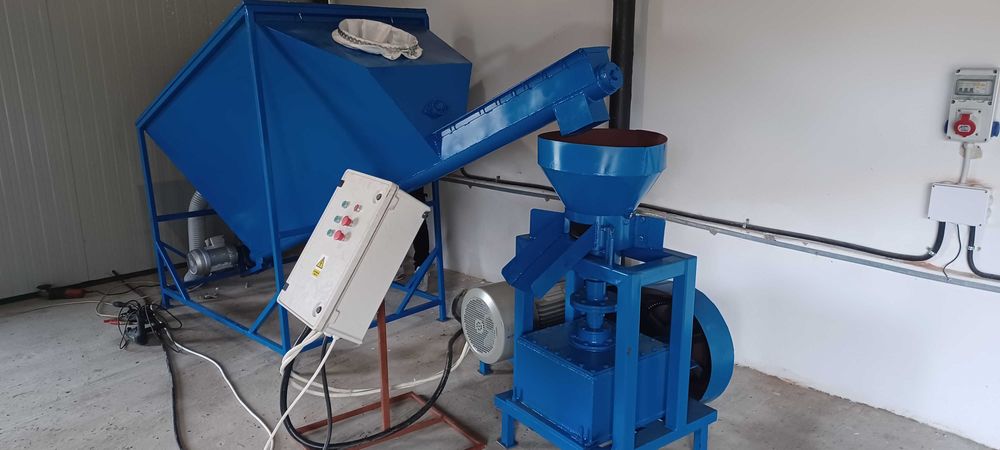 Prese Peleti 11 - 15 kw  Buncare rumegus -peleti - benzi transp racire
