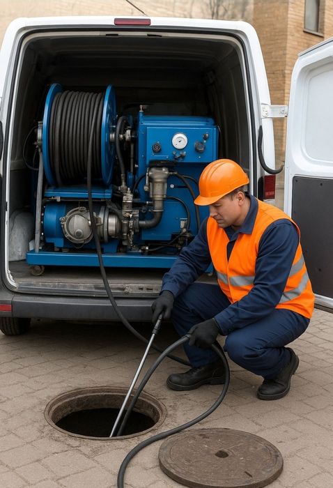 Канализация прочистка труб услуги Сантехника Кубыр тазалау