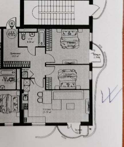 Продажа 3/3/14 74м2 в ЖК Skyline towers, ул. Нукусская