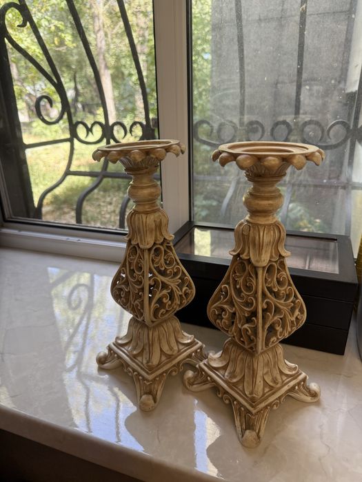 Посвечники  патинированые