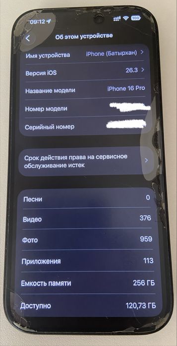 iPhone 16 Pro 256GB Black NanoSIM+eSIM